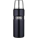 Thermos Stainless Steel King 16 Ounce Compact Bottle, Midnight Blue