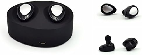 White Rock RK2 Mini Wireless Headphone Invisible Binaural Style Sport Stereo Bluetooth 4.1+EDR Earbuds for iPhone7/7 Plus, Silver/Black