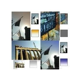 Cavision 4x4 Glass Filter Set with Polarizer, Soft Mist Black, Graduated Blue, Graduated ND and Graduated Orange, 3mm thick.