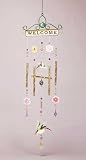 ''Welcome'' Hummingbird Wind Chime - Style 34364