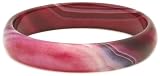 Purple Dyed Agate Bangle Bracelet