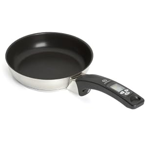 Admetior 20cm Stainless Steel Skillet with removeable digital thermometer by ADMETIOR