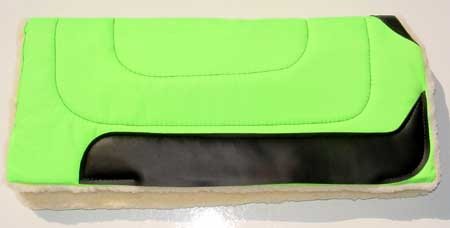 ABETTA LIME GREEN Cordura Nylon & Fleece Saddle Pad