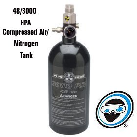 PMI Pure Energy Fixed N2 HPA Compressed Air Tank - 48ci 3000psi