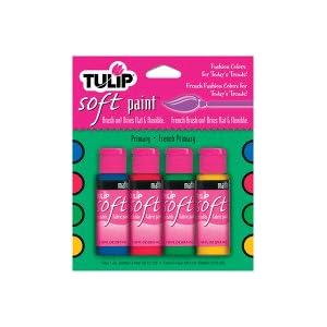 Tulip-Soft-Fabric-Paint-1-Ounce-4-Per-Pack-Primary