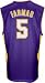 Jordan Farmar #5 Los Angeles Lakers Adidas Away Jersey XXL