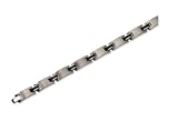 Titanium Black Rubber Bracelet - 8.75 Inch