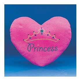 PLUSH PRINCESS HEART PILLOW