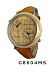 Tense Unisex Round Dual Time Dials Maple Wood w Leather Band Watch G8604MS