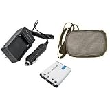 Buy Extended Life Replacement Battery PLUS Mini Battery Travel Charger for Specific... by amsahr