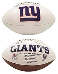 New York Giants Embroidered Signature Series Football