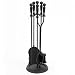 Woodfield Black Five Piece Tool Set for Fireplace