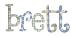 hand painted wooden letters <br>whimsical plaids, dots and stars
