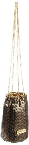Whiting & Davis Chain Tassel 1-4116AG Crossbody Pouch,Antique Gold,One Size
