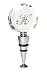 Rhinestone Monogram Winestopper - K
