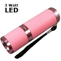 Taschenlampe 3W High-Power LED in rosa