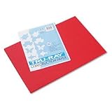 Riverside Paper Tru-Ray(R) Construction Paper, 12in. x 18in., Festive Red