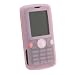Silicone Skin Case for Sony Ericsson W810 , Pink
