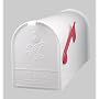 Solar E1600W00 Group Large Steel Rural Mailbox, White