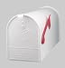 Tools & Hardware : Solar E1600W00 Group Large Steel Rural Mailbox, White