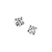14K White Gold 3 MM Cubic Zirconia Children's Earring Studs