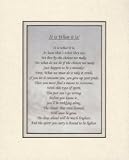 It is What it is - Poetry Gift