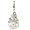 Quiges Charms Anhänger Versilbert Frosch für Bettelarmband
