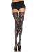 All Products : Valentine's Day Rose Lace Thigh High Nylon Stocking with Lace Top