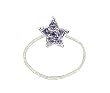 Toe Ring - T41 - Crystal Illusion - Small Star ~ Tanzanite (Purple)