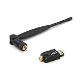 External Antenna Mini USB 2.0 Wifi Wireless-N High-Gain Network Adapter With High Gain 5dBi Dipole Antenna - Comply with 802.11n 802.11g and 802.11b Standards