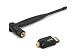 External Antenna Mini USB 2.0 Wifi Wireless-N High-Gain Network Adapter With High Gain 5dBi Dipole Antenna - Comply with 802.11n 802.11g and 802.11b Standards
