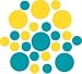 Set of 30 - Turquoise / Yellow Circles Polka Dots Vinyl Wall Graphic Decals Stickers