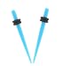 Acrylic Neon Taper - Light Blue - 10G - Sold as a Pair