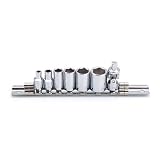 FLAG(フラッグ) ソケットセット 7ピース 差込角1/4"(6.3mm) 永久保証 STRAIGHT/10-108
