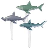 Shark Cupcake Picks - 12ct