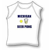 Michigan Beer Pong Jr. Miss Cap Sleeve
