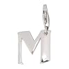 SilberDream 925 Sterling Silber Charm Buchstabe M Silber Anh�nger f�r Armband Kette Ohrring FC70M
