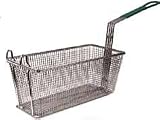 Fry Basket 13-1/4'' x 6-1/2'' x 5-7/8'', Green Handle
