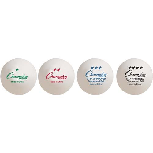Champion Sports 2-Star Tournament 40 mm Table Tennis Ball