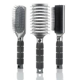 T3 Tourmaline Ionic Professional Ceramic Brush Trio (3 Different Styling Paddle Hair Brushes)