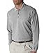 UltraClub Men's Solid Long Sleeve Pique Polo Shirt