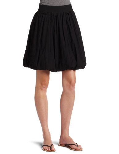 Karen Kane Women's Pintuck Bubble Skirt, Black, Medium