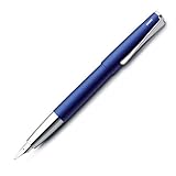 Lamy Studio Blue Fountain Pen - Blue/Chrome, Medium Nib L67BLM