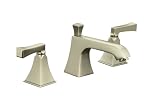 KOHLER K-454-4V-BN Memoirs Widespread Lavatory Faucet with Stately Design, Vibrant Brushed Nickel