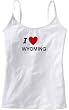 I LOVE WYOMING - State Series - White Women's / Girls Camisole (Girlie / Babydoll)