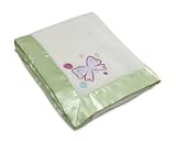 NoJo Ladybug Lullaby Applique Coral Fleece Blanket