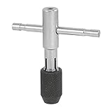 uxcell T-ハンドルタップレンチ 3-6mmタップの容量 タップタップ 手タッピング T形切削工具