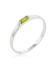 Peridot Petite Solitaire Ring