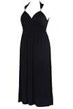 Black Spring Strap Detail Jersey Maxi Dress