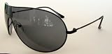 Kitchen & Housewares : Matt Black Shield Visor Sunglasses